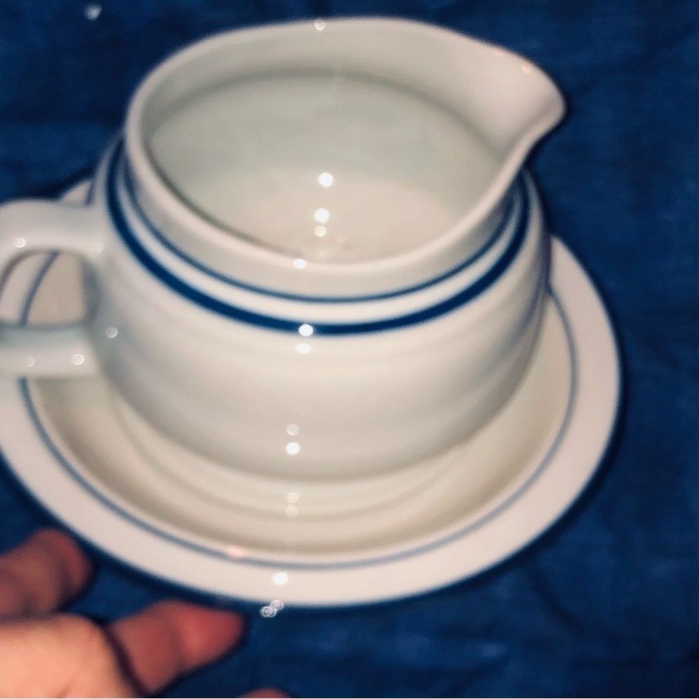 Vintage Elegance II Collection stoneware gravy boat